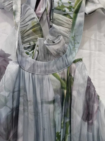 All Saints Pale Blue Alaya Mahara Dress Size: Uk 10