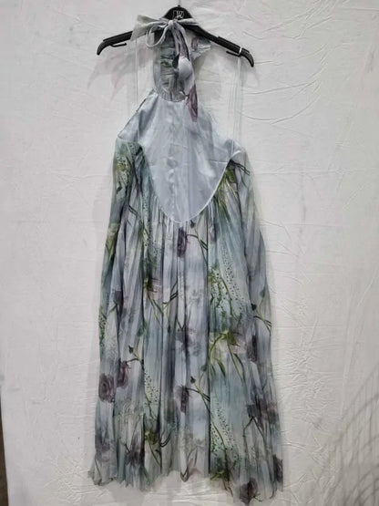 All Saints Pale Blue Alaya Mahara Dress Size: Uk 10