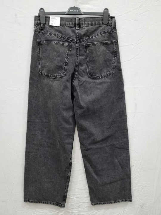 Mango Straight Jeans With Forward Seams Size: 38