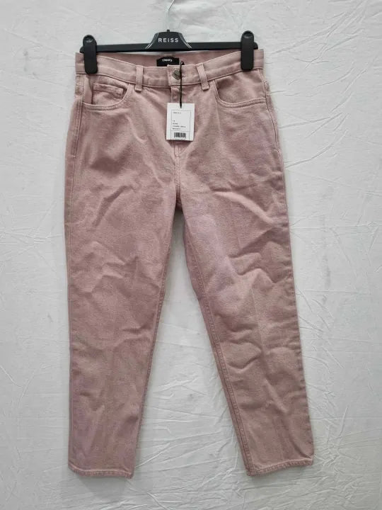 Theory Treeca Cropped High-Rise Slim-Leg Jeans Size: 28