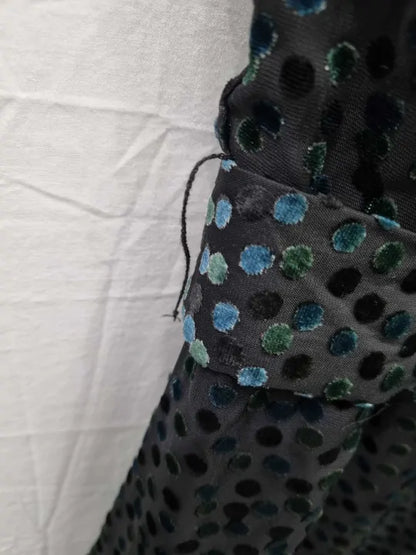 Mango Black Halter Velvet Dress Size: Medium