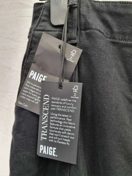 Paige Black Brooklyn Wide Jean Size: 29
