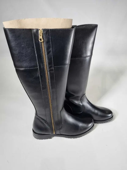 Oliver Sweeney - Women'S Black Meribel Leather Long Boots - Black Size: Uk 6