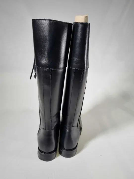 Oliver Sweeney - Women'S Black Meribel Leather Long Boots - Black Size: Uk 6