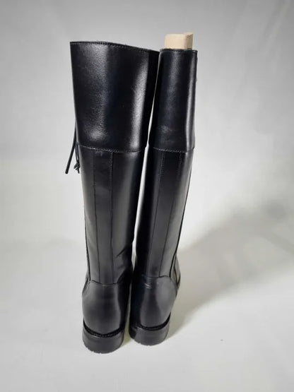 Oliver Sweeney - Women'S Black Meribel Leather Long Boots - Black Size: Uk 6