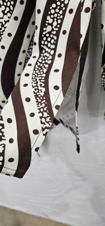 Max&Co. - Black/White Mopti Pattern Jacket - Brown Size: Uk 12