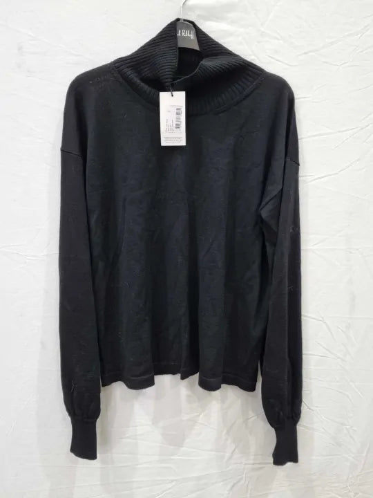7 For All Mankind Turtle Neck Merino Wool Jumper Size: Medium