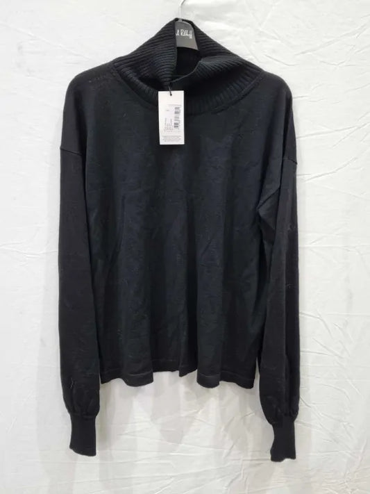 7 For All Mankind Turtle Neck Merino Wool Jumper Size: Medium