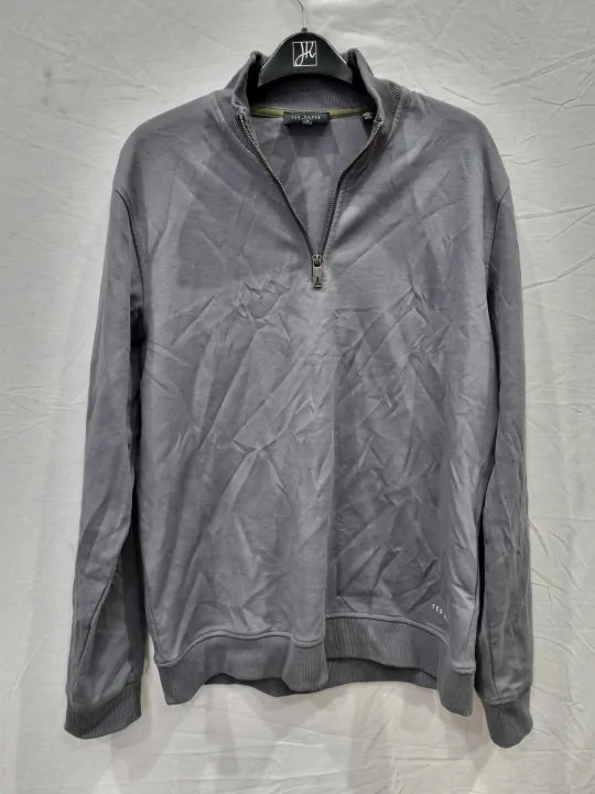 Ted Baker Rebal Jersey Half Zip Jumper Size: 3