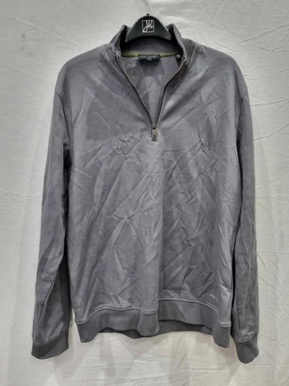 Ted Baker Rebal Jersey Half Zip Jumper Size: 3