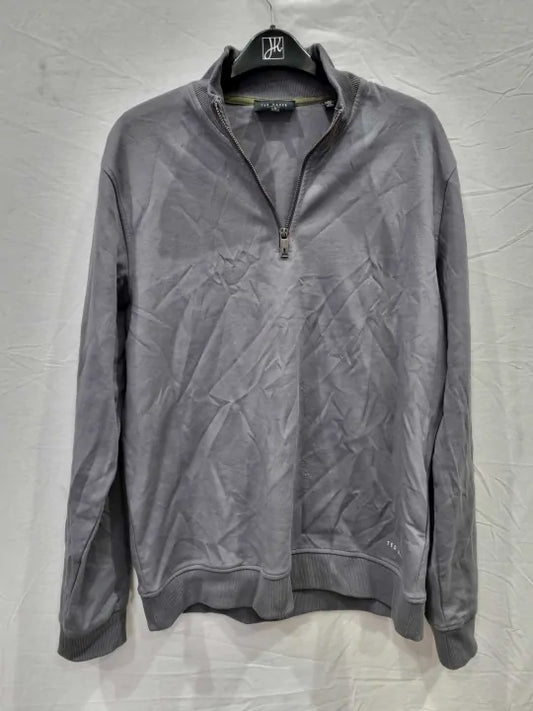 Ted Baker Rebal Jersey Half Zip Jumper Size: 3