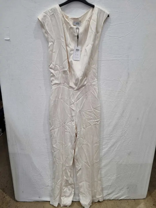 Reiss - Ivory Aurelia Open Back Jumpsuit  Size: Uk 8