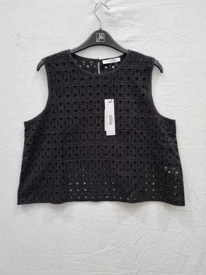 N°· Eleven - Black Dip Back Top Size: M