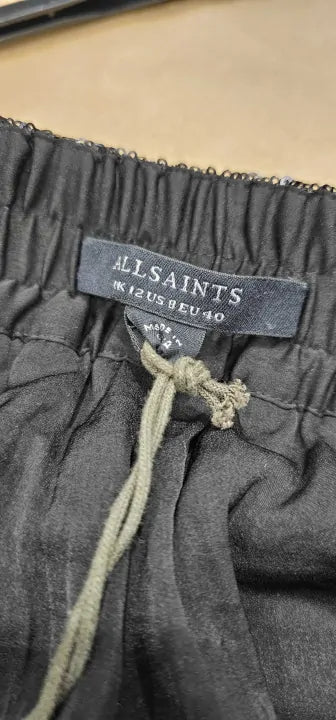 Black Charli Sequin Trousers Size: Uk 12