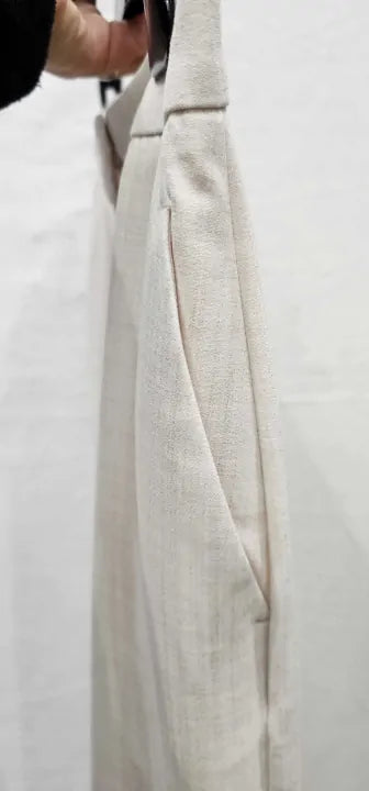 Neutral Hale Wide Leg Trousers Size: Uk 14
