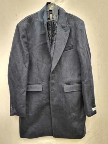 Gianni Feraud Navy Insert Wool Blend Coat Size: Xxl