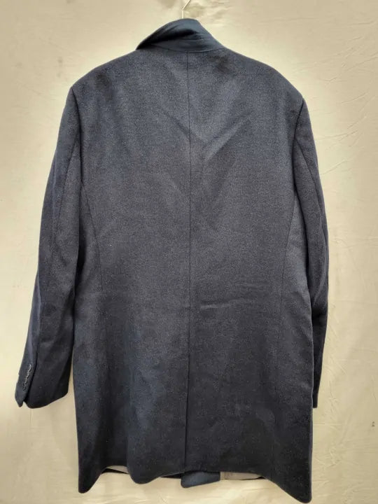 Gianni Feraud Navy Insert Wool Blend Coat Size: Xxl