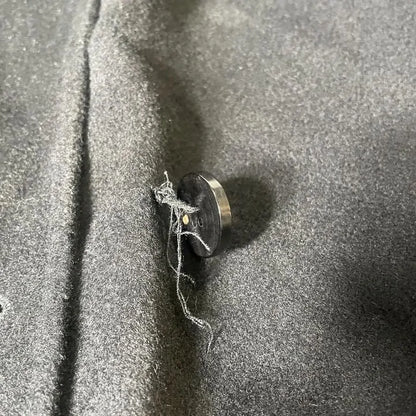 No. Eleven- Black Cashmere Blend Button Coat Size: Small