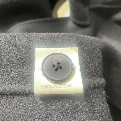 No. Eleven- Black Cashmere Blend Button Coat Size: Small
