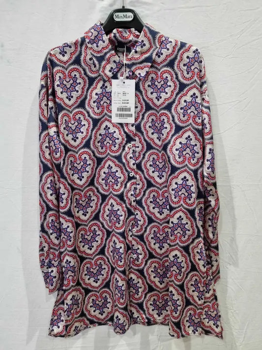 Emme Marella Shirt Timoteo Woman Blue Size: Uk 14
