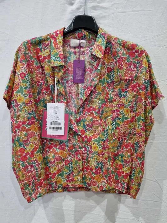 Liberty Print Organic Tana Lawn Shirt Size: Uk 8
