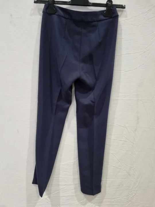 Slim-Fit Stretch Wool Trousers Size: Uk 4