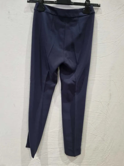 Slim-Fit Stretch Wool Trousers Size: Uk 4