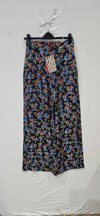 Kabara Floral Wide Leg Trousers Size: Uk 10
