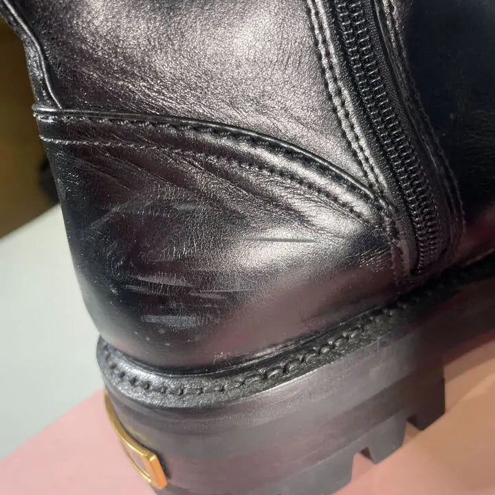 Kate Spade - Black Marritt Lug Ankle Boot Size: Uk 4.5/Eu 37