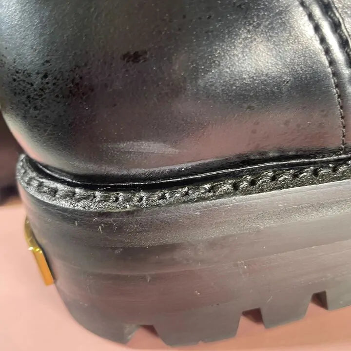 Kate Spade - Black Marritt Lug Ankle Boot Size: Uk 4.5/Eu 37