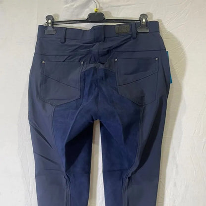 Br-52- Riding Breeches Mens Full Seat-Navy Size: 52