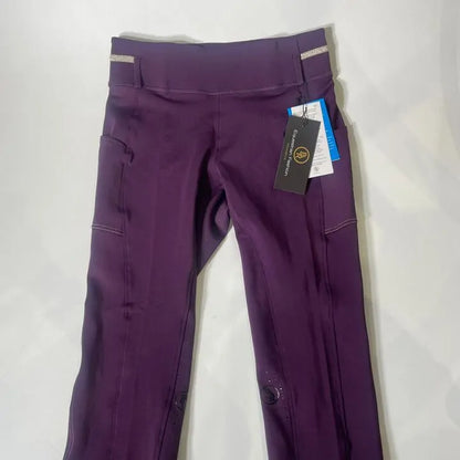 Br- Ridding Breeches Babs Ladies Sillicone Seat- 42-Blackberry Wine Size: 42