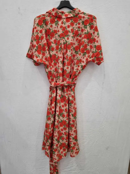 Really Wild - Pink Elle Liberty Shirt Dress Size: Uk 14
