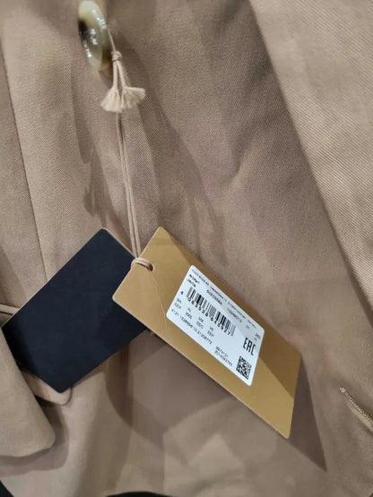 Boss Camel Jarlie Cotton Blend Blazer Size: Xxs