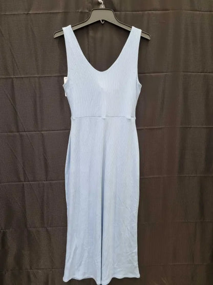 & Other Stories - Cornflower Front Twist Midi Dress Size: Medium