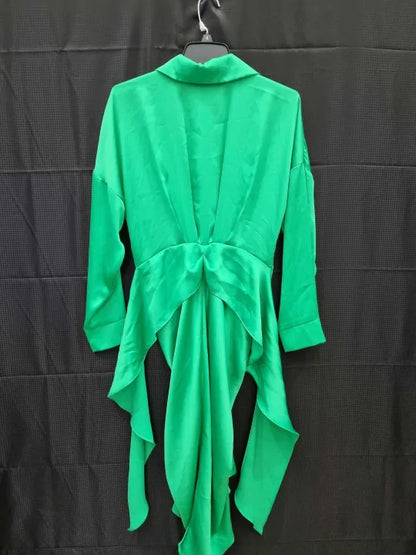 Joseph Ribkoff - Green Shirt Tie Midi Dress  Size: Uk 12