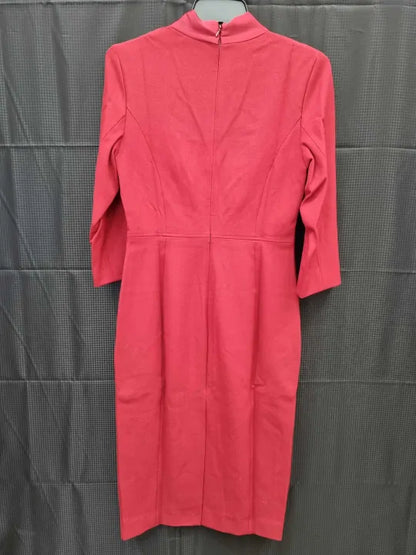 Hobbs London - Deep Red Alisa Dress Size: Uk 10