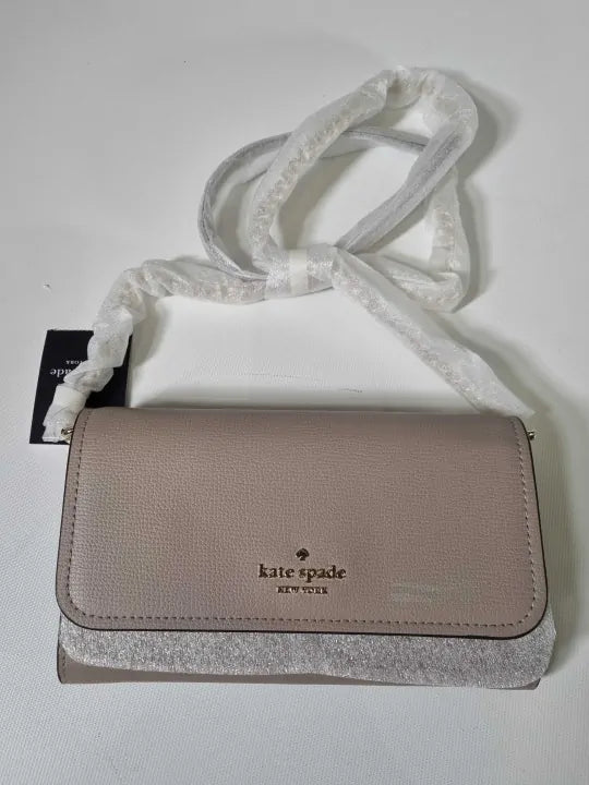 Kate Spade - Darcy Refined Grain Leather Chain Wallet Crossbody Size: One Size