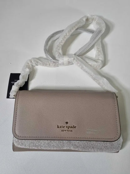 Kate Spade - Darcy Refined Grain Leather Chain Wallet Crossbody Size: One Size