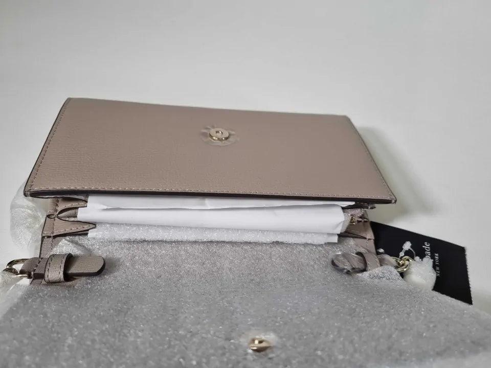 Kate Spade - Darcy Refined Grain Leather Chain Wallet Crossbody Size: One Size