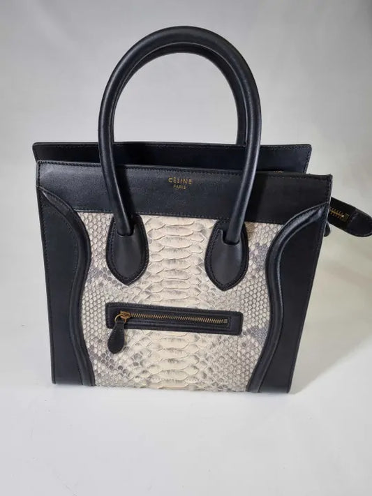 Pre-Loved Celine - Black Mini Luggage Handbag Size: One Size