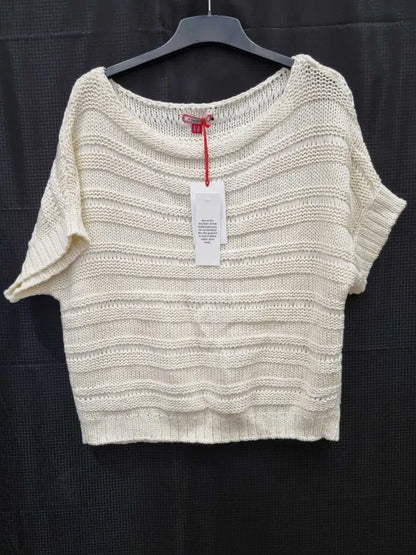 Joe Browns Summer Knit White Top Size: UK 12  deal !!
