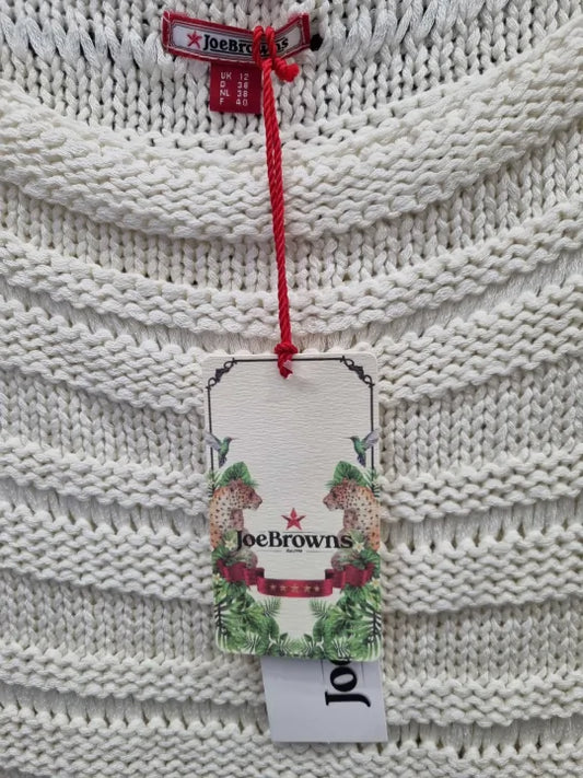 Joe Browns Summer Knit White Top Size: UK 12  deal !!