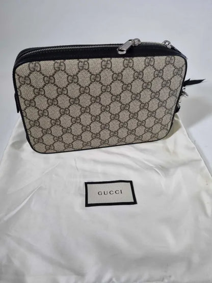 Gucci Camera Shoulder Bag Gg Coated Canvas Size: One Size