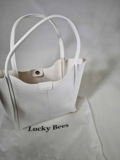 Lucky Bees White Shoulder Bag Size: One Size