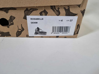 Jones Bootmaker - Denim Rosabelle Wedge Espadrilles  Size: Uk 4