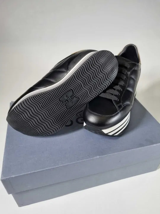 Hogan - White Grey And Black Platform Sneakers Size: Eur 37