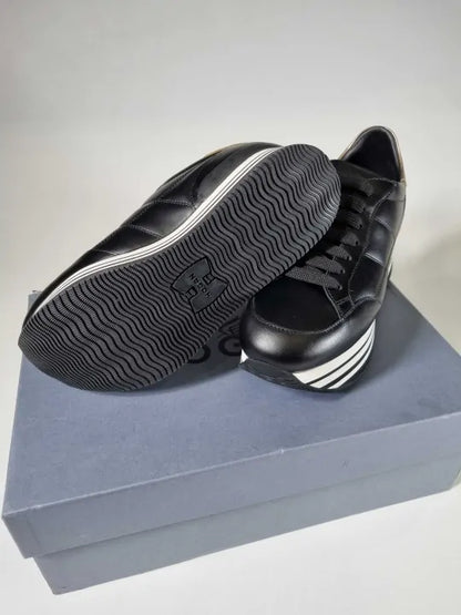 Hogan - White Grey And Black Platform Sneakers Size: Eur 37