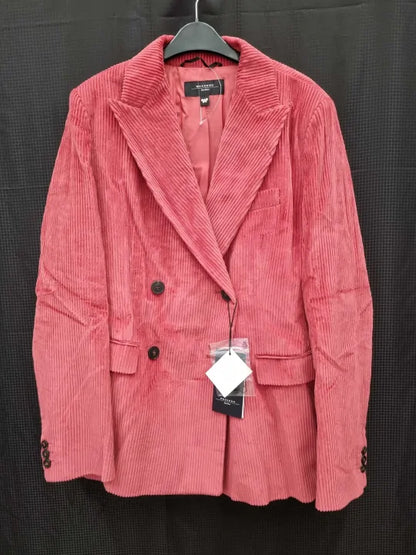 Weekend Max Mara Red Katanga Cotton Blazer Size: Uk 16