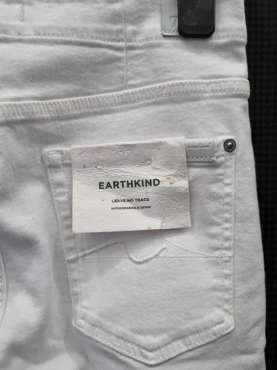 7 For All Mankind - White Sasha Stretch Slim Jeans Size: 29